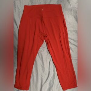 Lulu lemon burnt orange leggings